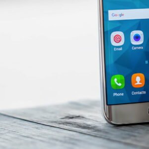 Android-mobil på brygga