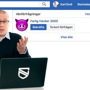 Falsk vänförfrågan på Facebook