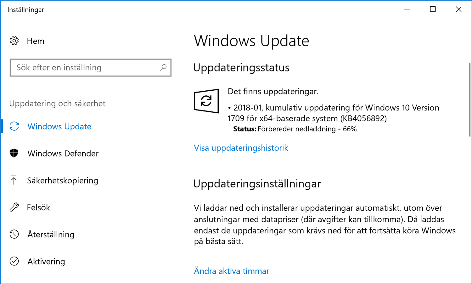 Windows 10 uppdateras med den nödvändiga säkerhetsuppdateringen.