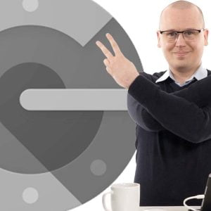 Nikka framför Google Authenticator