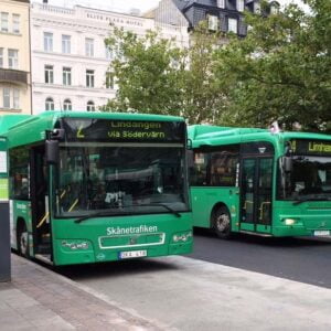 Skånetrafikens bussar i Malmö