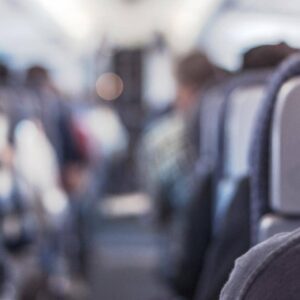 Kabinen i ett flygplan