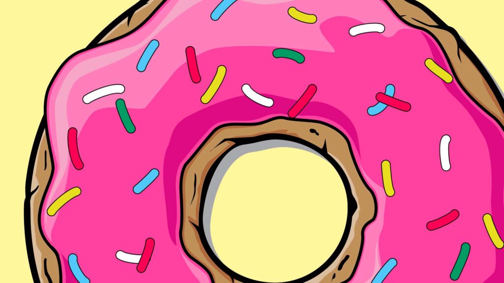 Simpson-inspirerad donut