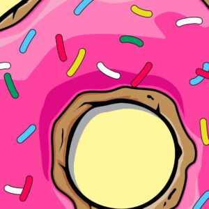 Simpson-inspirerad donut