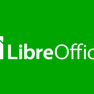 Monokrom logotyp för Libre Office