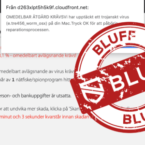 Bluffvarning för infekterad Mac
