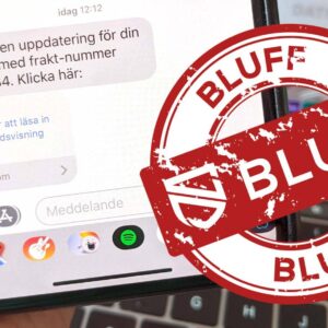 Exempel på falskt SMS