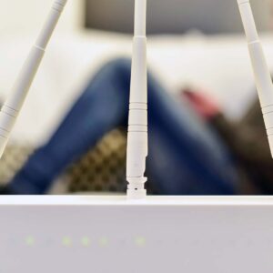 Router konfigureras från soffa