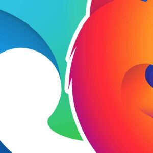 Logotyperna för Edge och Firefox