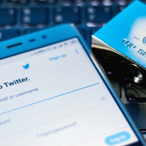 Twitter-app och hänglås
