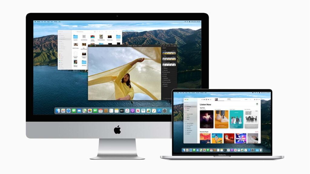 Mac OS Big Sur på en Imac och en Macbook