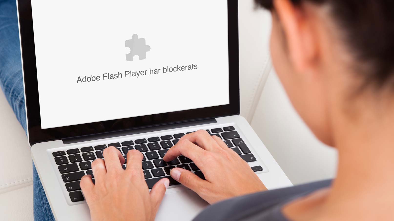 Flash Player är blockerat på bärbar dator.