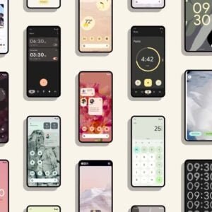 Mobiler med Android 12