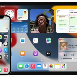Iphone med IOS 15 och Ipad med Ipad OS 15