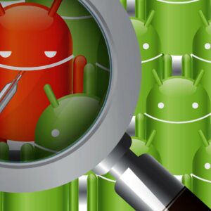 En sjuk Android-figur.
