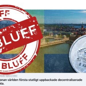 Nikka Systems bluffsymbol ovanpå bluffannons på Facebook.