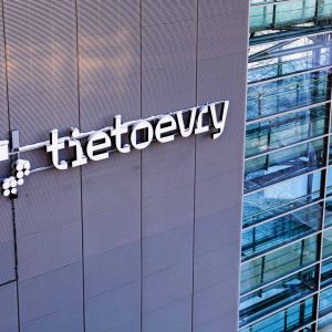 Utsidan av Tietoevrys kontor i Espoo.
